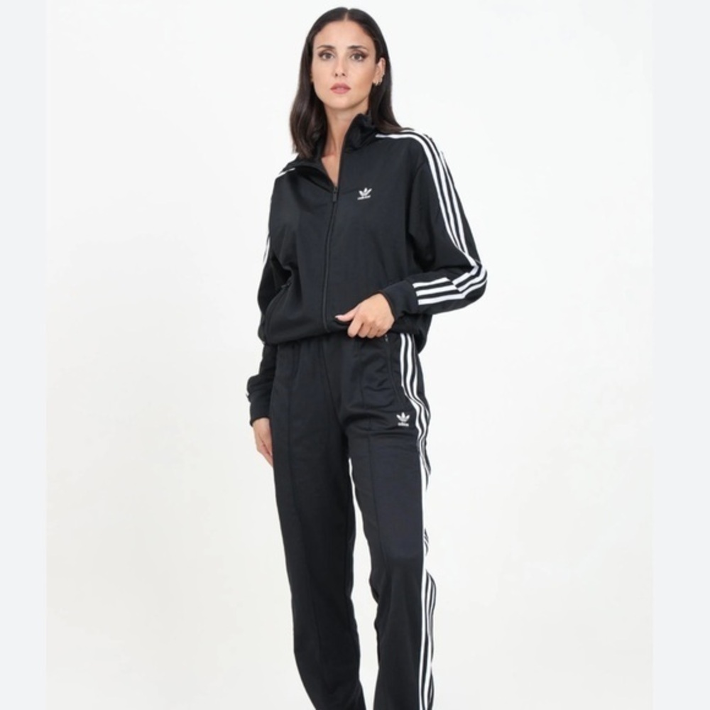 Adidas Classic Black Highrise Track Sweat Pants Size Extra Small